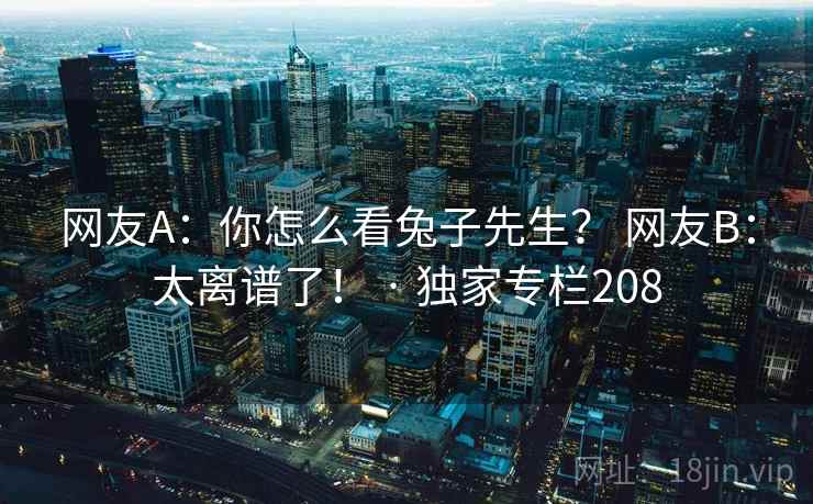 网友A：你怎么看兔子先生？ 网友B：太离谱了！ · 独家专栏208