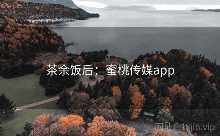 茶余饭后：蜜桃传媒app